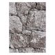 Matto moderni COZY 8985 Brick katukivet, kivi - Rakenteellinen, kaksi fleece-tasoa ruskea