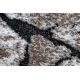 Dywan nowoczesny COZY 8985 Brick Kostka brukowa, kamień - Strukturalny, dwa poziomy runa brązowy