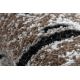 Kilimas Šiuolaikinis COZY 8985 akmuo - Struktūrinis, dviejų sluoksnių vilna, rudas