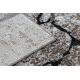 Tapete moderno COZY 8985 Pavimentação tijolo, pedra - Structural dois níveis de lã castanho 
