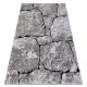 Preproga sodobni COZY 8985 Brick Tlakovci, kamen - Strukturni, dve ravni flisa siva