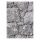 Moderný koberec COZY 8985 Brick Dlažba tehla, kameň - Štrukturálny, dve vrstvy rúna sivá