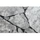 Alfombra moderna COZY 8985 Brick Pavimentación ladrillo, roca - Structural dos niveles de vellón gris