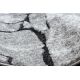 Paklājs moderns COZY 8985 Brick Bruģakmeņi, Akmens, struktūra - divi sariņu līmeņi pelēks