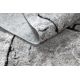 Modern matta COZY 8985 Tegel, stenläggning, sten - struktur två nivåer av hudnagrå
