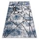 Kilimas Šiuolaikinis COZY 8873 Cracks Įtrūkęs betonas - Struktūrinis, dviejų sluoksnių vilna mėlyna
