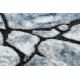 Tapete moderno COZY 8873 Cracks, concreto rachado - Structural dois níveis de lã azul