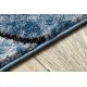 Moderne teppe COZY 8873 Sprekker, Sprukket betong - strukturell to nivåer av fleece blå
