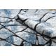 Kilimas Šiuolaikinis COZY 8873 Cracks Įtrūkęs betonas - Struktūrinis, dviejų sluoksnių vilna mėlyna