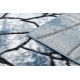 Alfombra moderna COZY 8873 Cracks, hormigón fisurado - Structural dos niveles de vellón azul