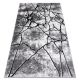 Modern carpet COZY 8873 Cracks, Cracked concrete - structural two levels of fleece dark grey