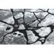Moderní koberec COZY 8873 Cracks, Prasklý beton - Strukturální, dvě úrovně rouna tmavošedý