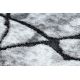 Moderne teppe COZY 8873 Sprekker, Sprukket betong - strukturell to nivåer av fleece mørk grå