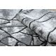 Moderný koberec COZY 8873 Cracks, prasknutý betón - Štrukturálny, dve vrstvy rúna tmavosivá