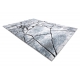 Modern carpet COZY 8873 Cracks, Cracked concrete - structural two levels of fleece light grey / blue