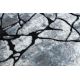 Tapijt modern COZY 8873 Cracks Gescheurd beton - Structureel, twee poolhoogte , helder , grijskleuring / blauw