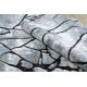 Tæppe moderne COZY 8873 Cracks Revnet konkret - Strukturelle, to niveauer af fleece lyse grå / blå