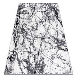 Modern Teppich COZY 8871 Marble, Marmor - Strukturell zwei Ebenen aus Vlies grau