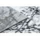 Moderný koberec COZY 8871 Marble, Mramor - Štrukturálny, dve vrstvy rúna sivá