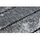 Moderný koberec COZY 8654 Raft, Pásy - Štrukturálny, dve vrstvy rúna sivá