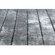 Moderní koberec COZY 8654 Raft, Pásy - Strukturální, dvě úrovně rouna šedá