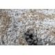 Moderný koberec COZY 8876 Rio - Štrukturálny, dve vrstvy rúna, hnedá