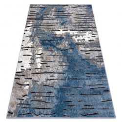 сучасний килим COZY 8876 Rio - Structural два рівні флісу синій