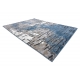 Moderne teppe COZY 8876 Rio - strukturell to nivåer av fleece blå