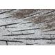 Covor modern COZY 8874 Timber, lemn - structural două niveluri de lână maro