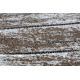 Alfombra moderna COZY 8874 Timber, madera - Structural dos niveles de vellón marrón
