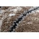 Modern carpet COZY 8874 Timber, wood - structural two levels of fleece brown