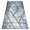 Dywan nowoczesny COZY 8872 Wall - Strukturalny, dwa poziomy runa niebieski