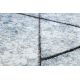 Модеран ЦАРПЕТ COZY 8872 зид, геометријски, троуглови - структурна два нивоа флиса Плави