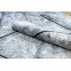 Modern carpet COZY 8872 Wall, geometric, triangles - structural two levels of fleece blue