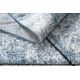 Modern carpet COZY 8872 Wall, geometric, triangles - structural two levels of fleece blue