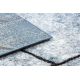 Moderní koberec COZY 8872 Wall, geometrický, trojúhelníky - Strukturální, dvě úrovně rouna, modrý 
