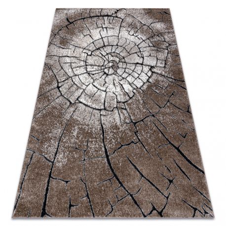 Moderní koberec VINCI 1417 Geometrický vintage - Strukturální slonová kost / antracit