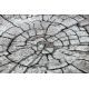 Modern COZY szőnyeg 8875 Wood, fatörzs - Structural két szintű gyapjú barna