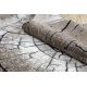 Moderní koberec COZY 8875 Wood, kmen stromu - Strukturální, dvě úrovně rouna, hnědý