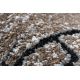 Modern COZY szőnyeg 8875 Wood, fatörzs - Structural két szintű gyapjú barna