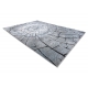 Modern COZY szőnyeg 8875 Wood, fatörzs - Structural két szintű gyapjú szürke / kék