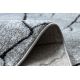 Modern COZY szőnyeg 8875 Wood, fatörzs - Structural két szintű gyapjú szürke / kék