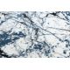 Tapijt modern COZY 8871 Rond , Marble, marmeren , - Structureel, twee poolhoogte , blauw