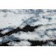 Tepih moderna COZY 8871 Krug, Marble, Mramor - Strukturiran, dvije razine flora plava