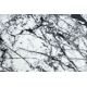 Tapis moderne COZY 8871 Cercle, Marble, Marbre - Structural deux niveaux de molleton gris