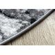 модерен килим COZY 8871 кръг, Marble, мрамор structural две нива на руно сив