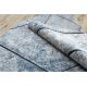Moderne teppe COZY 8872 Sirkel vegg, geometriske, trekanter - strukturell to nivåer av fleece, blå