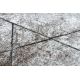 Covor modern COZY 8872 Cerc Wall, geometric, triunghiurile - structural două niveluri de lână maro