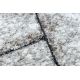 Moderní kulatý koberec COZY 8872 Wall, geometrický,trojúhelníky - Strukturální, dvě úrovně rouna, hnědý