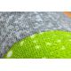 Mocheta pentru copii JUMPY Patchwork, Scrisori, Numere gri / portocale / albastru